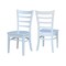 International Concepts Set of 2 Emily Side Chairs, White C08-617P - alternate 4